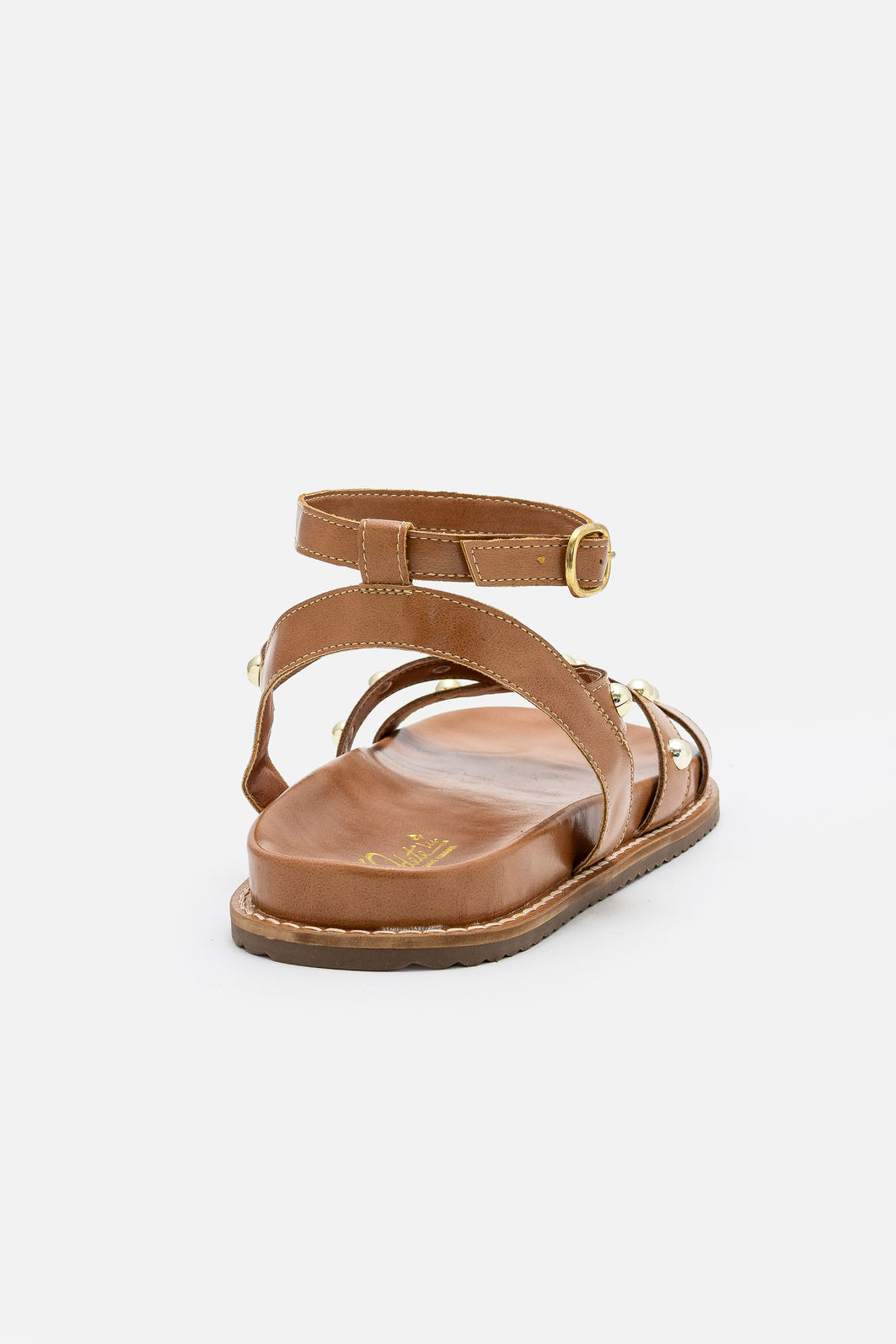 Papete com Enfeites Orgânicos e Tornozeleira Caramelo Papete com Enfeites Orgânicos e Tornozeleira Caramelo