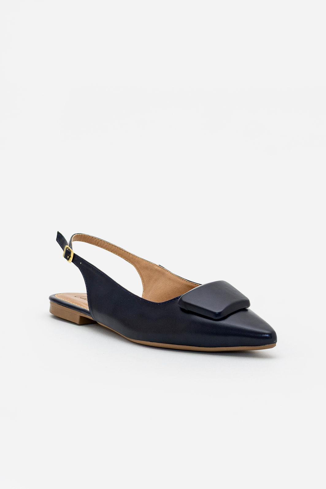 Chanel Rasteiro com Enfeite Azul Marinho Chanel Rasteiro com Enfeite Azul Marinho