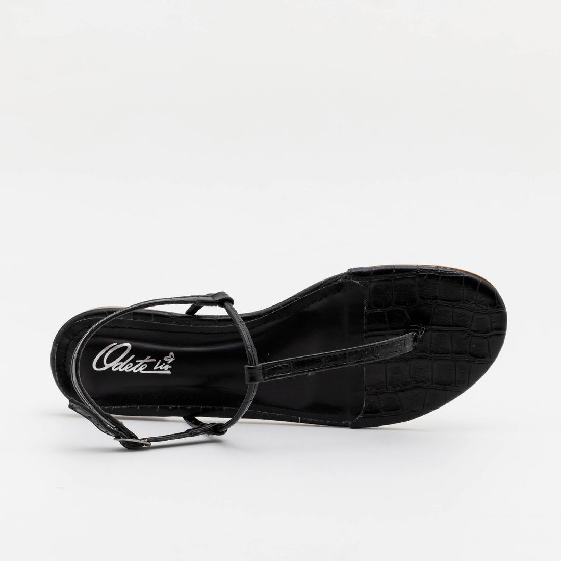 Rasteira Básica Tiras Minimalista Preta Rasteira Básica Tiras Minimalista Preta