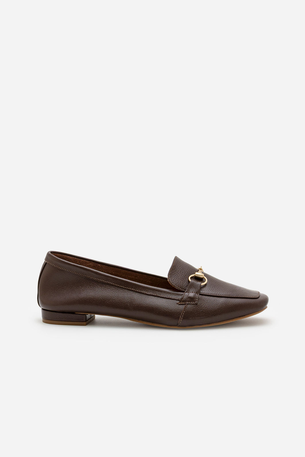 Mocassim Tradicional em Couro Marrom Mocassim Tradicional em Couro Marrom