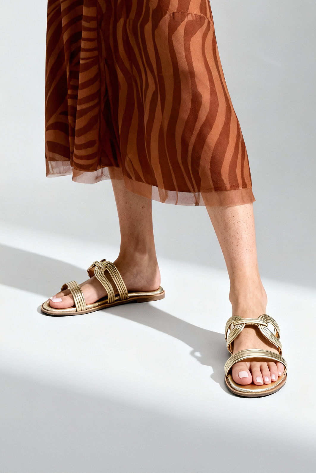 Rasteira Prática e Delicada Champagne Rasteira Prática e Delicada Champagne