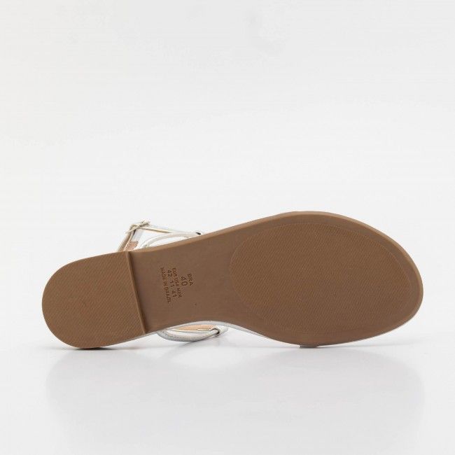 Rasteira Básica Tiras Minimalistas Prata