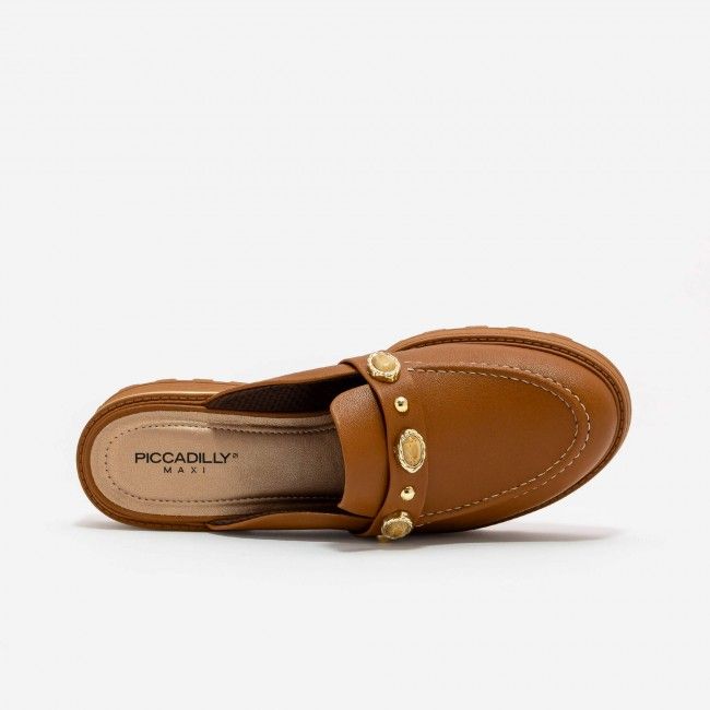 Mule Tratorado com Enfeites Piccadilly Tostado