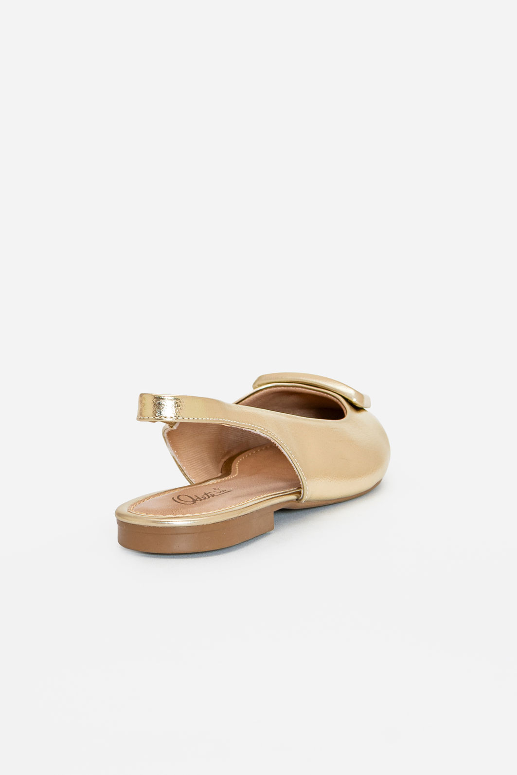 Slingback com Enfeite Rasteiro Champagne Slingback com Enfeite Rasteiro Champagne