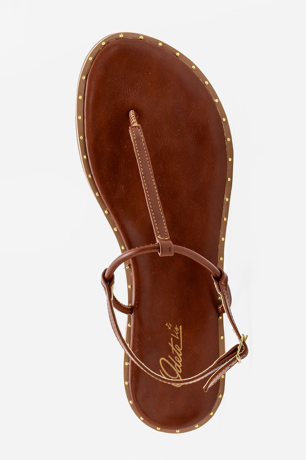 Rasteira Minimalista com Vira e Rebites Tostado Rasteira Minimalista com Vira e Rebites Tostado