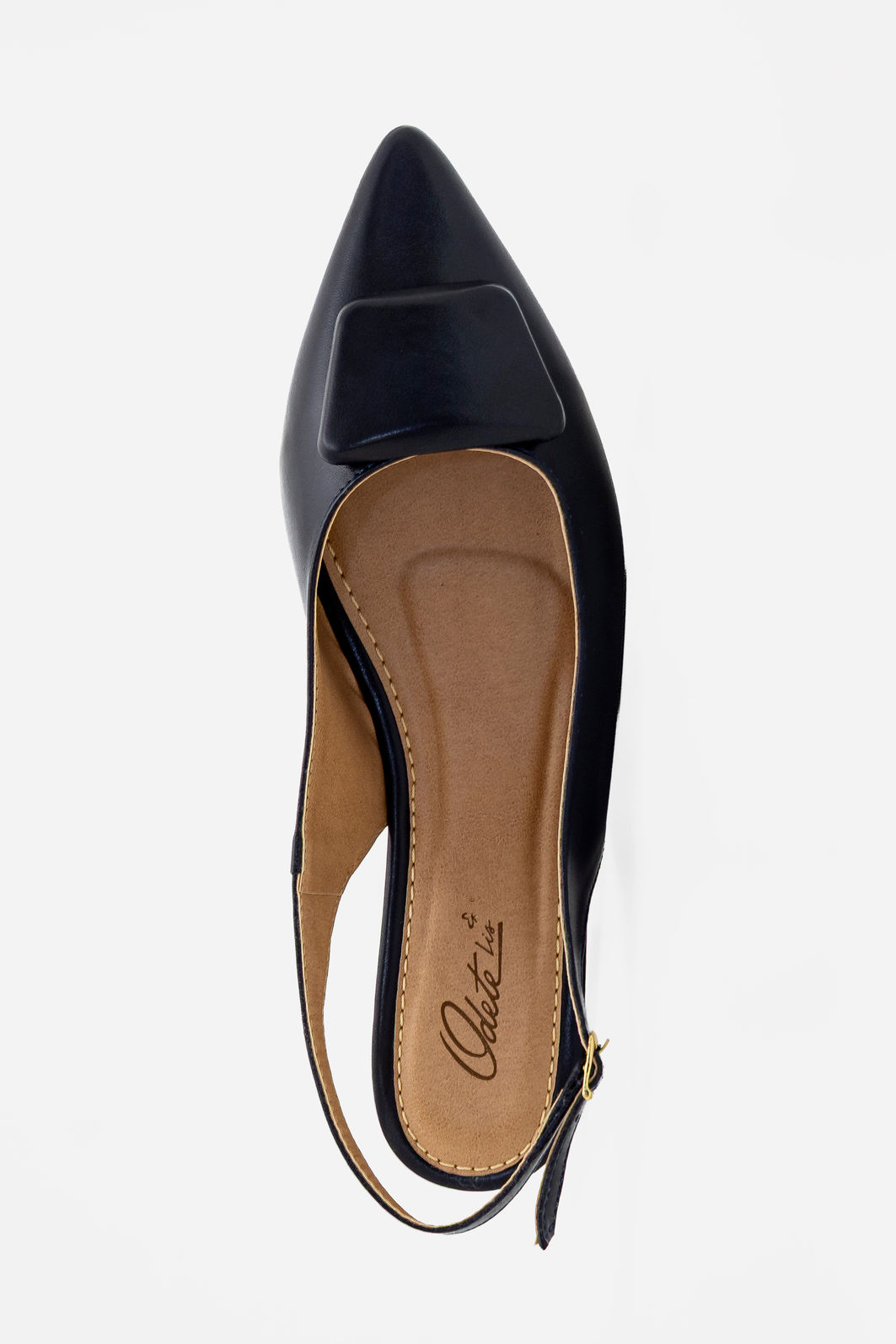 Chanel Rasteiro com Enfeite Azul Marinho Chanel Rasteiro com Enfeite Azul Marinho