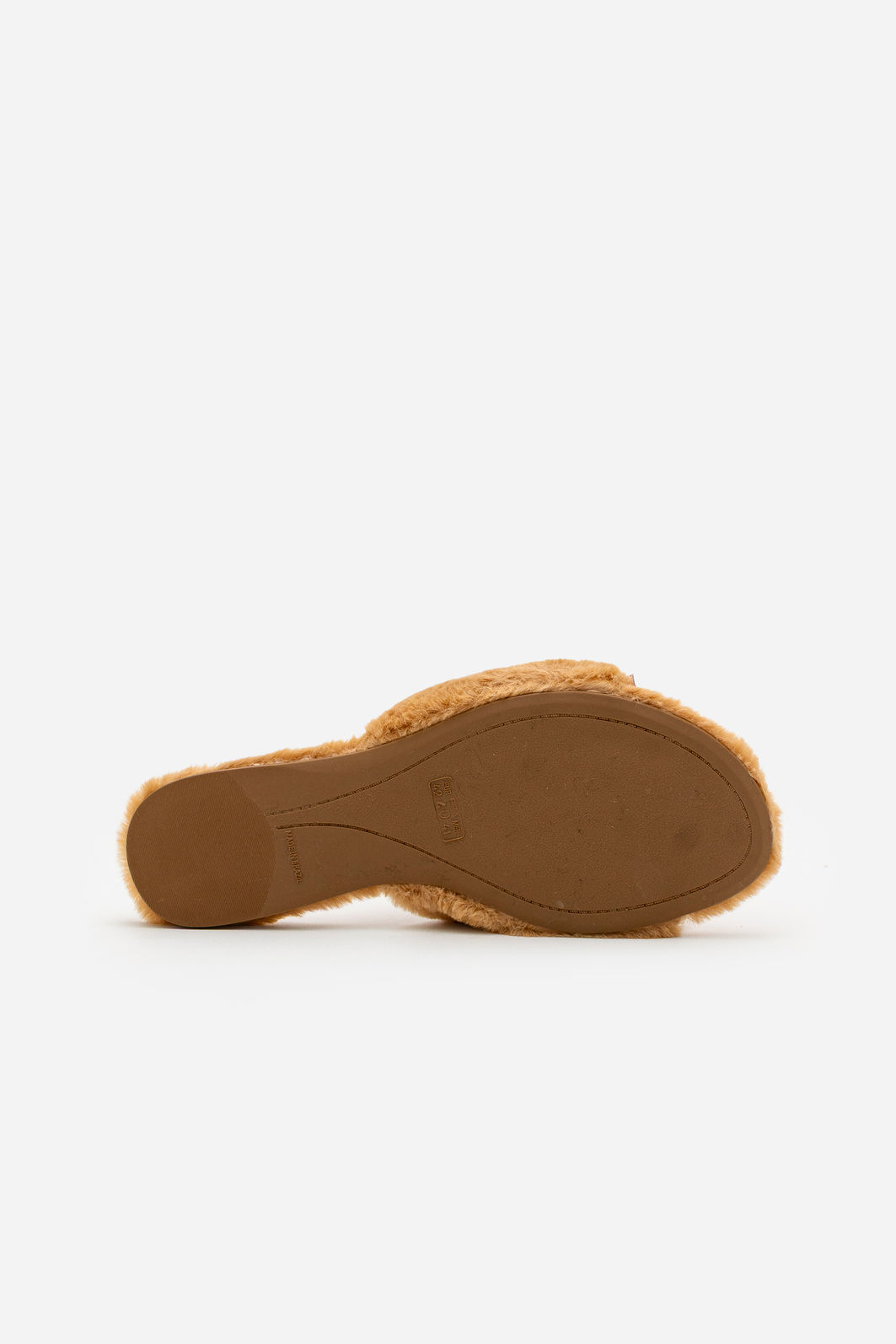 Pantufa com Tira Larga Bege Pantufa com Tira Larga Bege