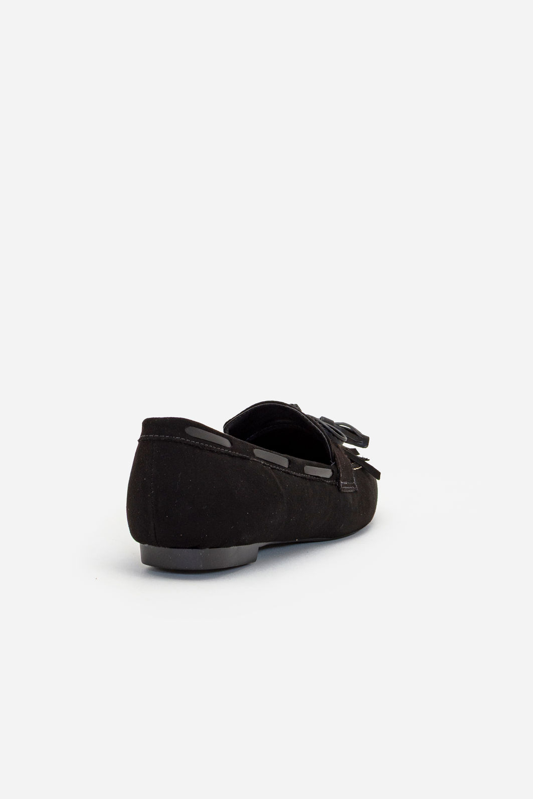 Mocassim em Camurça com Franja Preto Mocassim em Camurça com Franja Preto