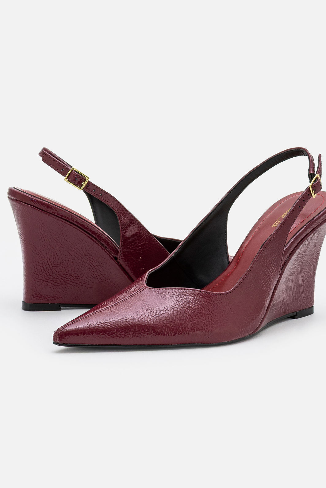 Slingback com Salto Anabela Bordo Slingback com Salto Anabela Bordo