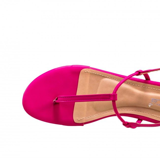 Rasteira Básica Minimalista Tiras Pink