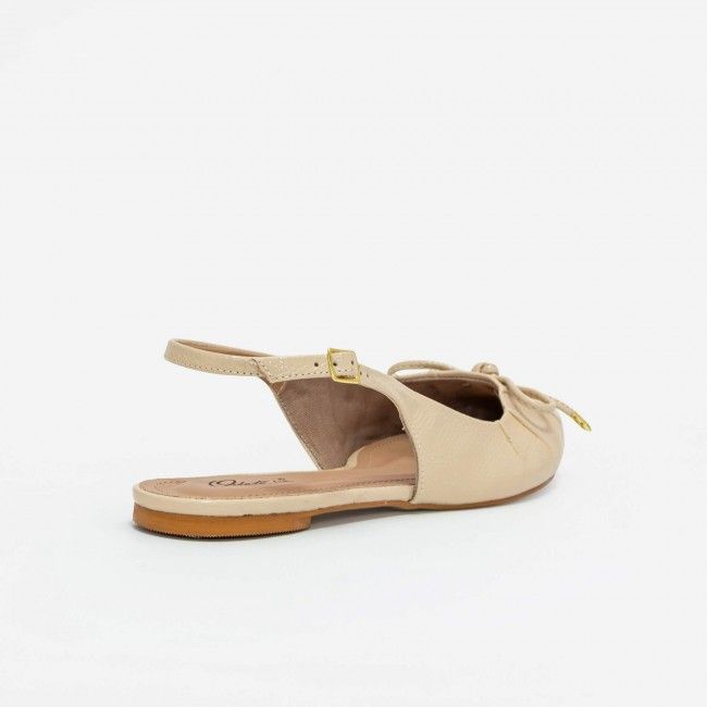 Slingback em Verniz Delicado Amêndoa Slingback em Verniz Delicado Amêndoa