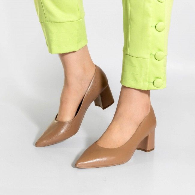 Scarpin Clássico em Couro Castor Scarpin Clássico em Couro Castor