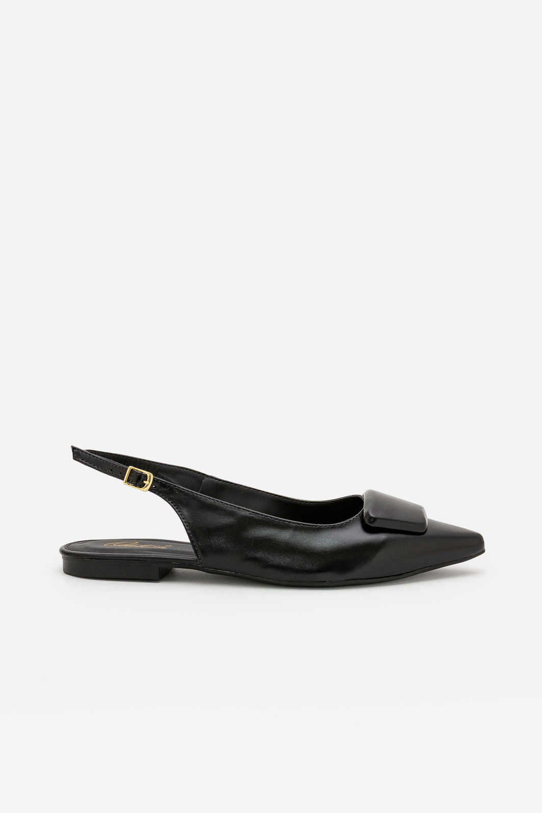 Chanel Rasteiro com Enfeite Preto Chanel Rasteiro com Enfeite Preto