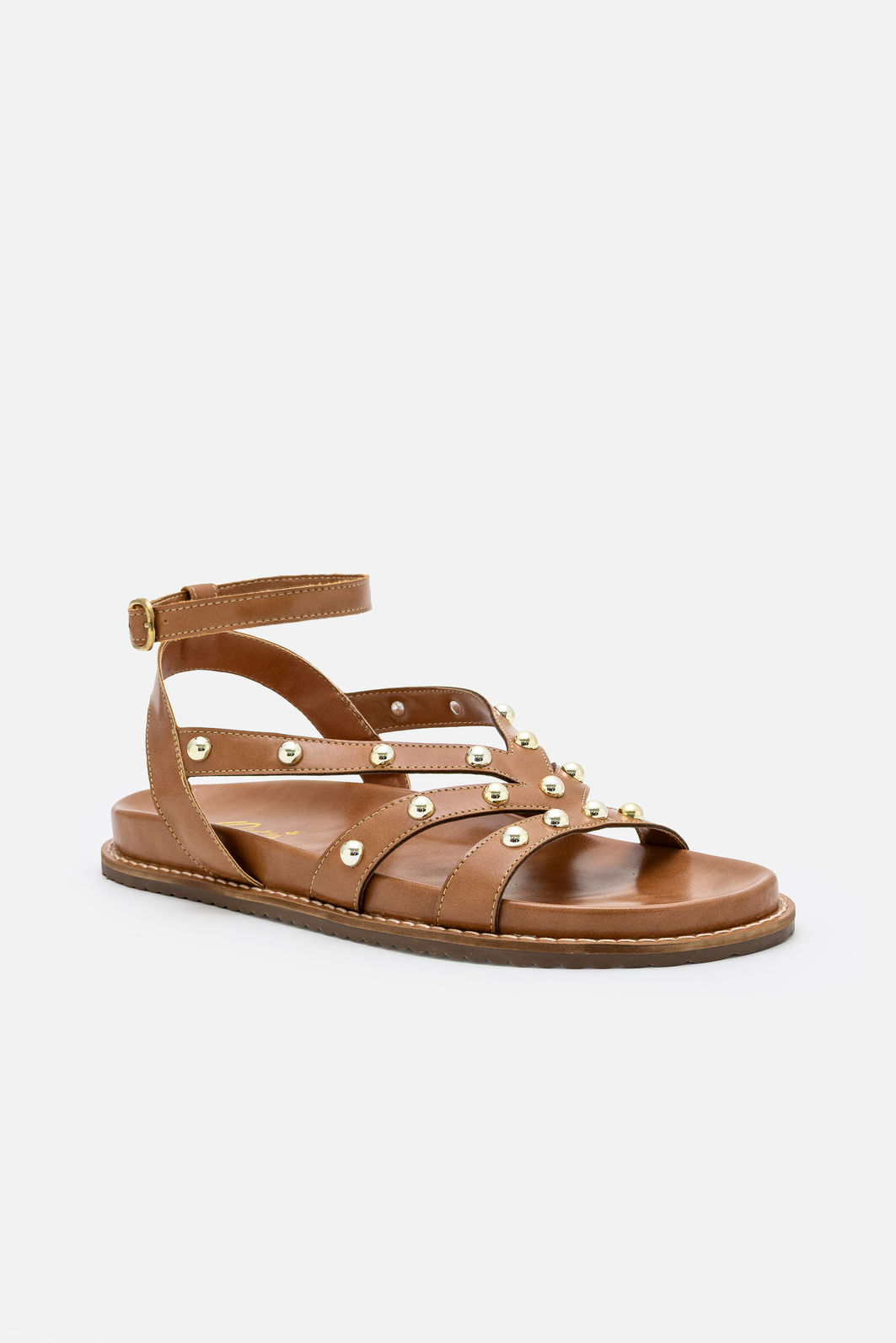 Papete com Enfeites Orgânicos e Tornozeleira Caramelo Papete com Enfeites Orgânicos e Tornozeleira Caramelo