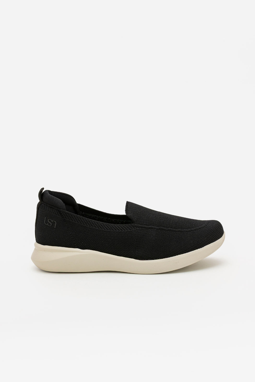 Tênis Slip On em Tricô Usaflex Preto Tênis Slip On em Tricô Usaflex Preto