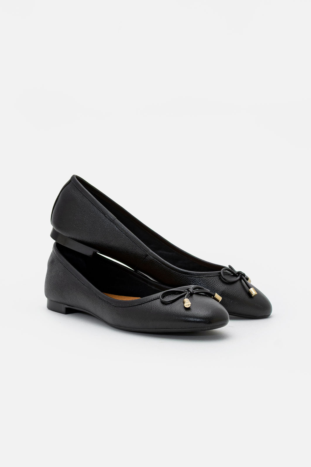 Sapatilha Delicada em Couro Preta Sapatilha Delicada em Couro Preta