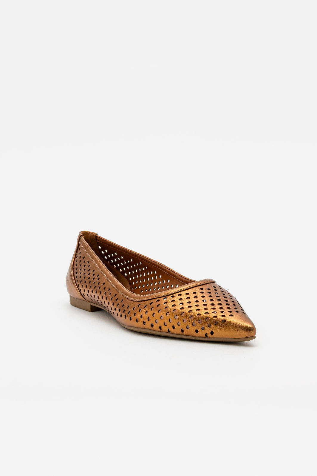 Sapatilha Delicada com Bico Fino Bronze Sapatilha Delicada com Bico Fino Bronze