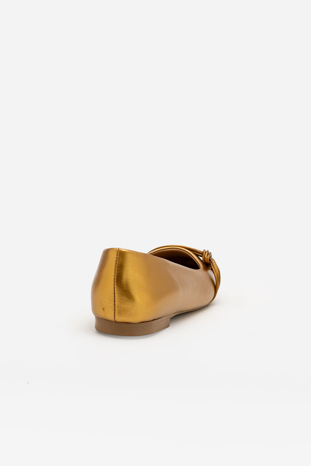 Sapatilha Bico Fino com Detalhe Delicado Bronze Sapatilha Bico Fino com Detalhe Delicado Bronze