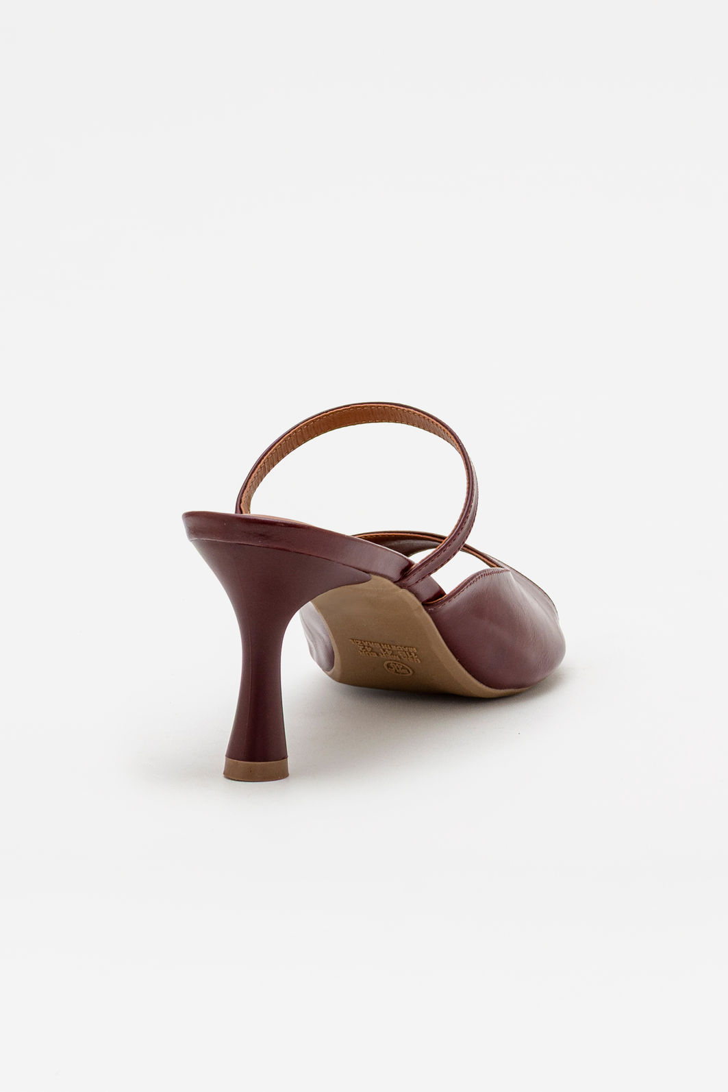 Mule com Salto Taça Elegante Bordo