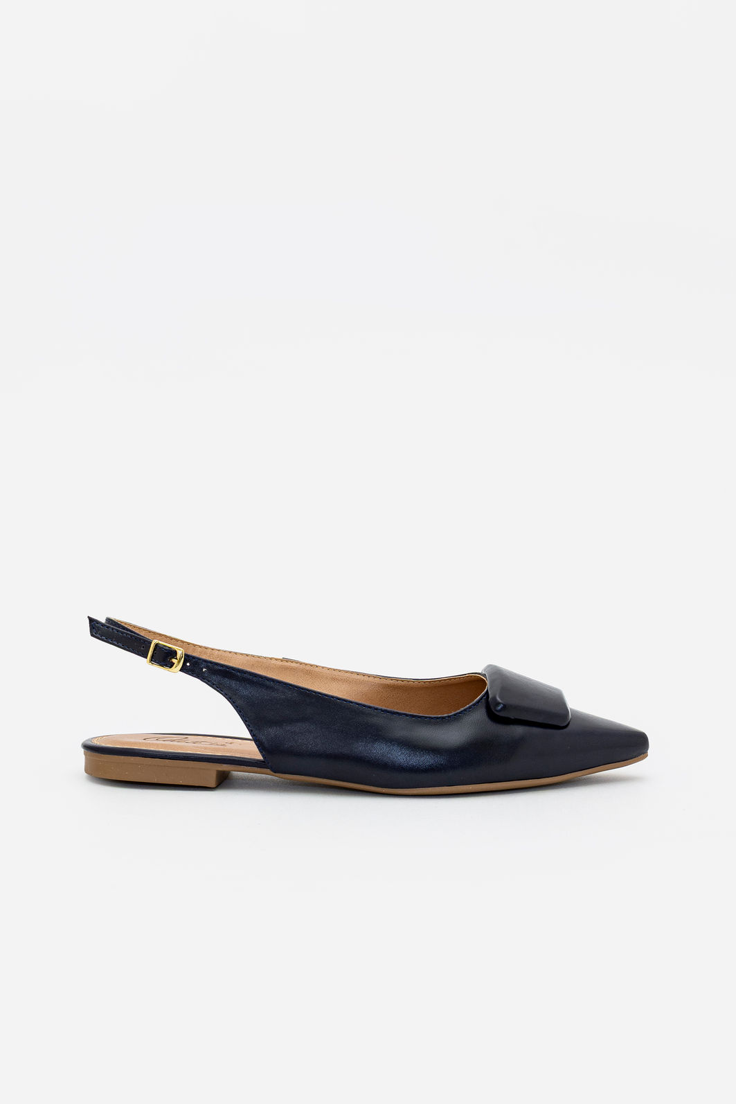 Chanel Rasteiro com Enfeite Azul Marinho Chanel Rasteiro com Enfeite Azul Marinho