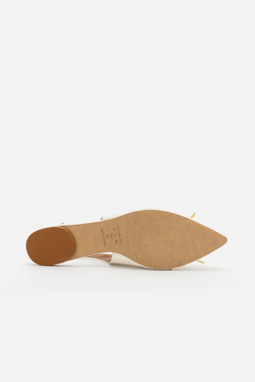 Slingback em Verniz Delicado Off White Slingback em Verniz Delicado Off White