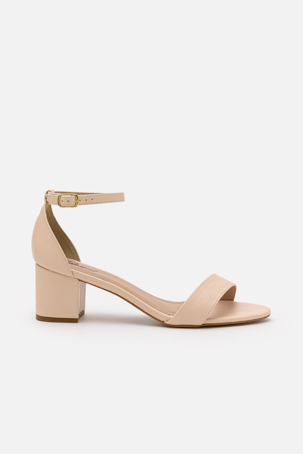 Sandália Tem que ter Salto Bloco Amêndoa Sandália Tem que ter Salto Bloco Amêndoa