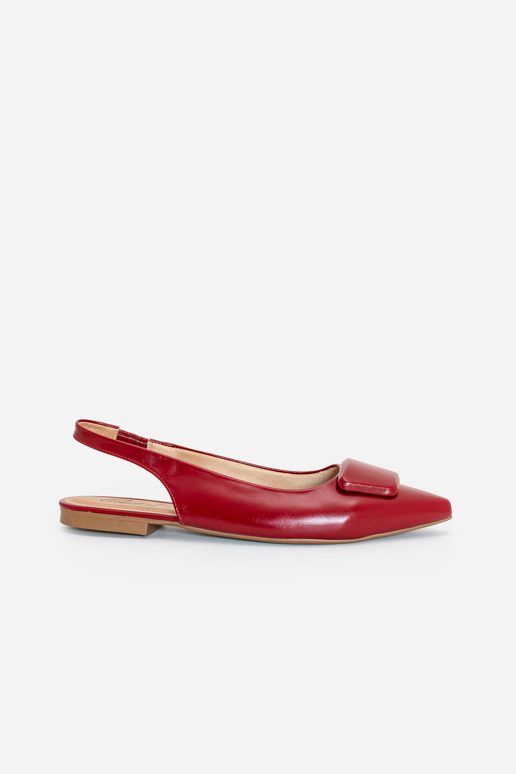 Slingback com Enfeite Rasteiro Bordô Slingback com Enfeite Rasteiro Bordô