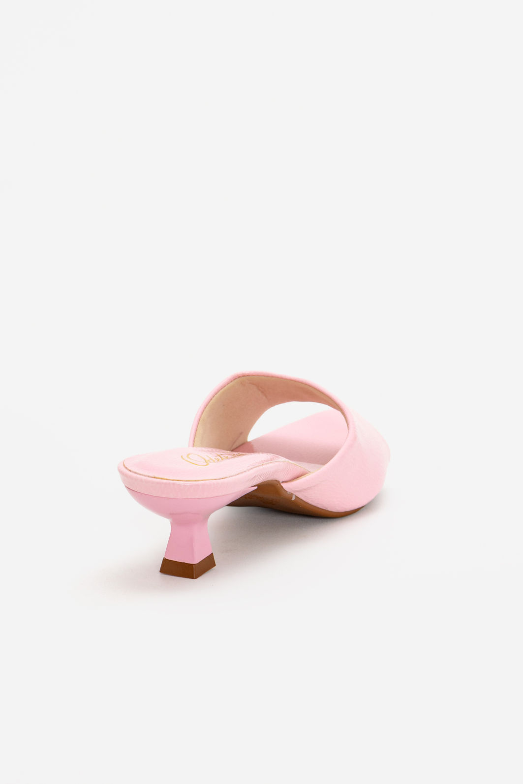 Mule com Tira Larga e Salto Baixo Rosa Claro Mule com Tira Larga e Salto Baixo Rosa Claro
