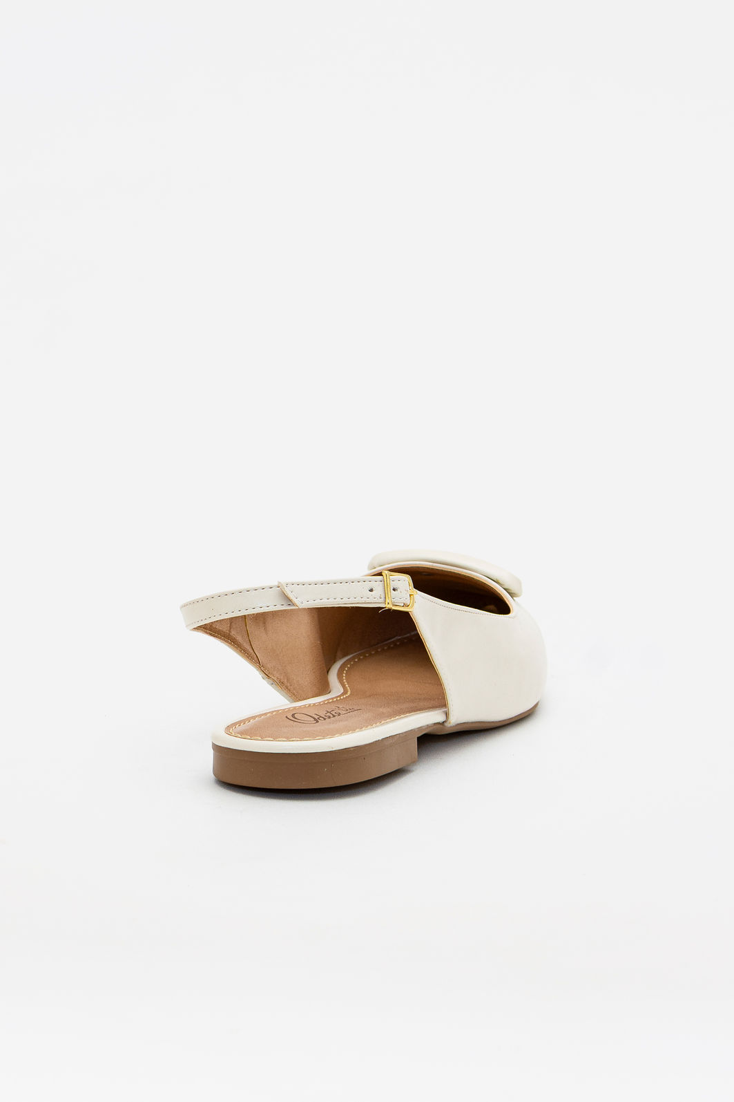 Chanel Rasteiro com Enfeite Off White Chanel Rasteiro com Enfeite Off White