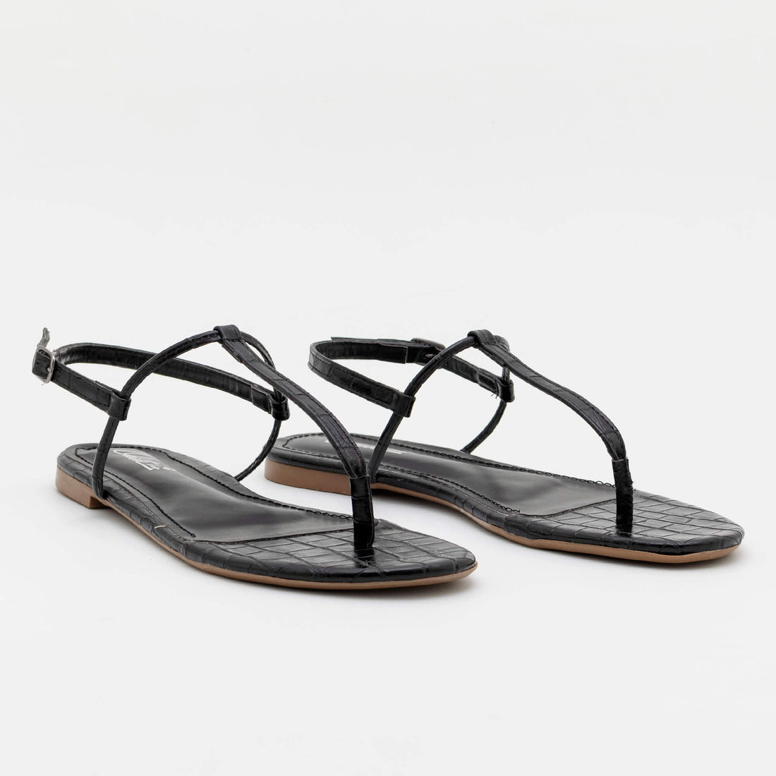 Rasteira Básica Tiras Minimalista Preta Rasteira Básica Tiras Minimalista Preta