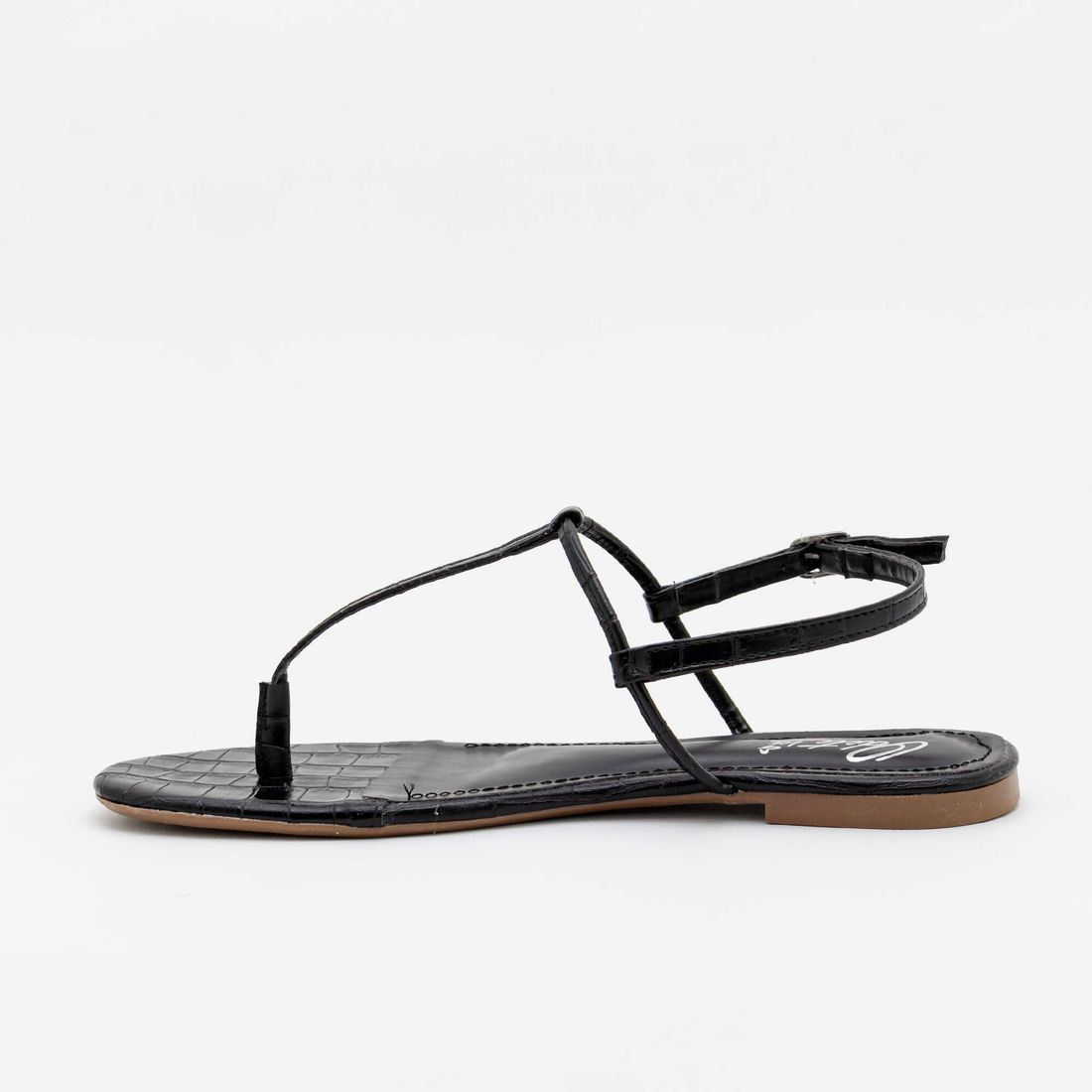 Rasteira Básica Tiras Minimalista Preta Rasteira Básica Tiras Minimalista Preta