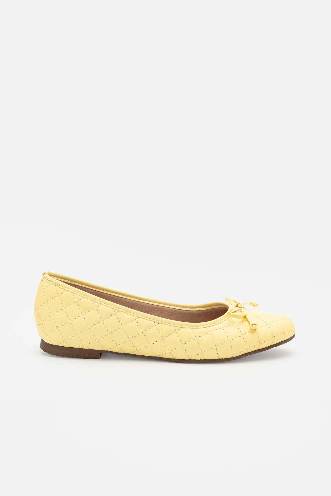 Sapatilha Delicada em Matelassê Amarelo Sapatilha Delicada em Matelassê Amarelo