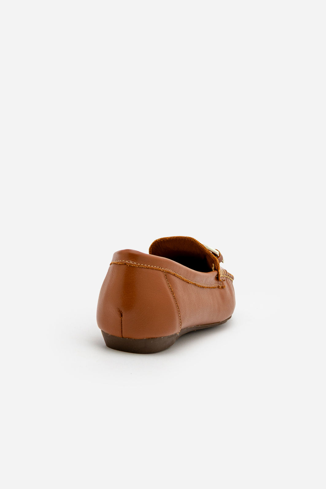 Mocassim em Couro com Sola em Borracha Tostado Mocassim em Couro com Sola em Borracha Tostado