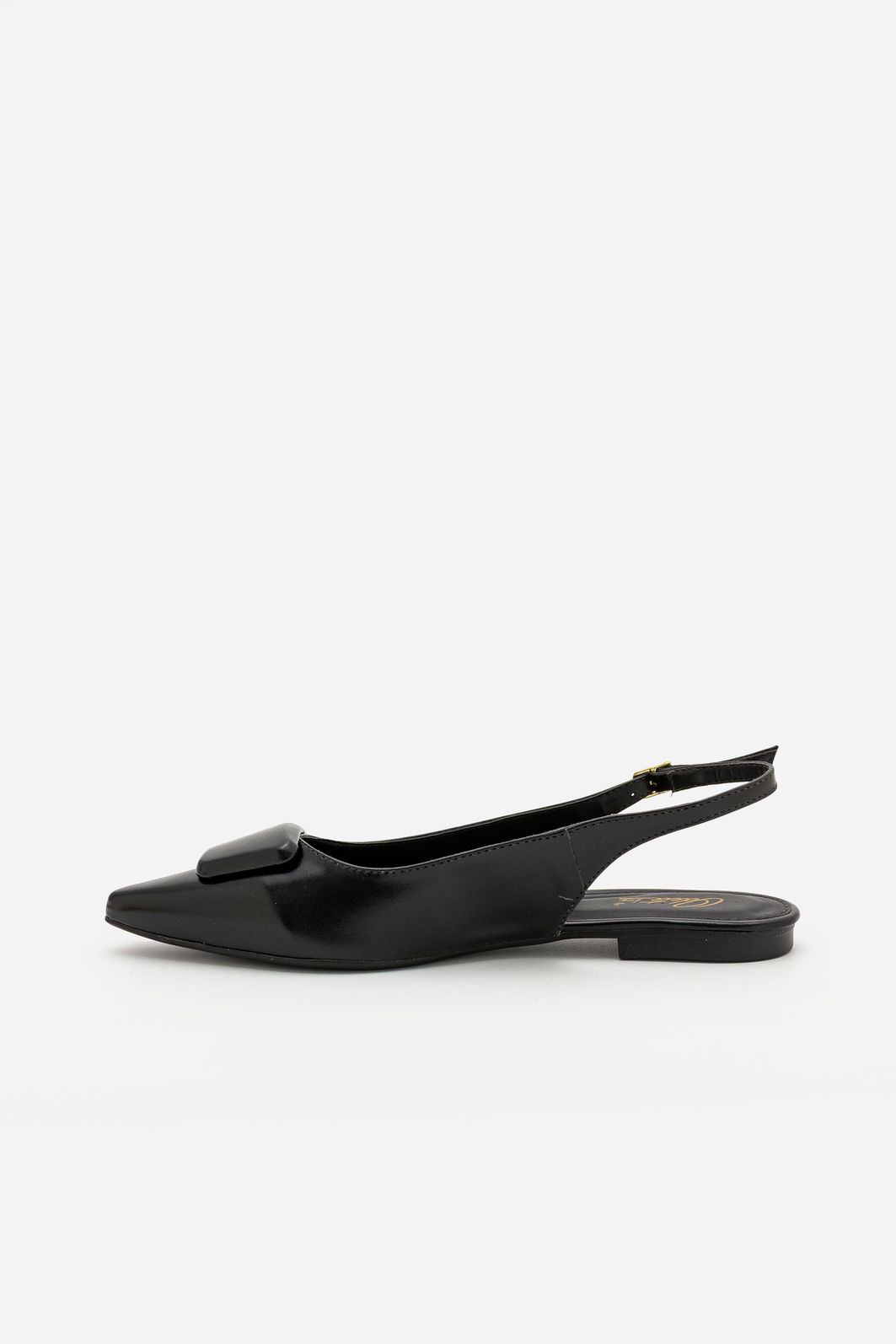 Chanel Rasteiro com Enfeite Preto Chanel Rasteiro com Enfeite Preto