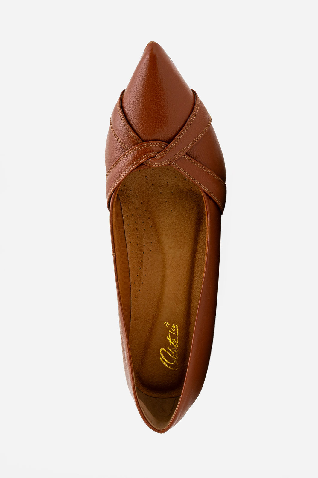 Scarpin Elegante em Couro com Salto Bloco Marrom Scarpin Elegante em Couro com Salto Bloco Marrom