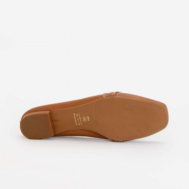 Mocassim em Couro com Lacinho Delicado Caramelo Mocassim em Couro com Lacinho Delicado Caramelo