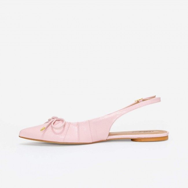 Slingback em Verniz Delicado Rose Slingback em Verniz Delicado Rose