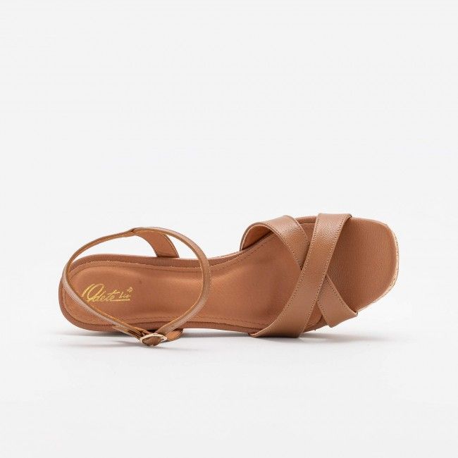 Sandália Plataforma Confortável Caramelo Sandália Plataforma Confortável Caramelo