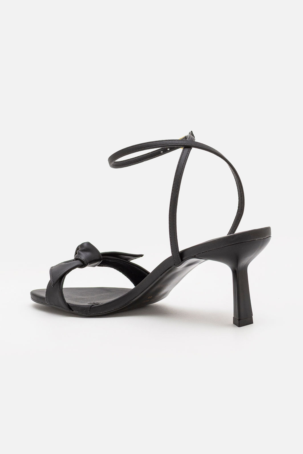 Sandália com Laço e Salto Geométrico Preto Sandália com Laço e Salto Geométrico Preto