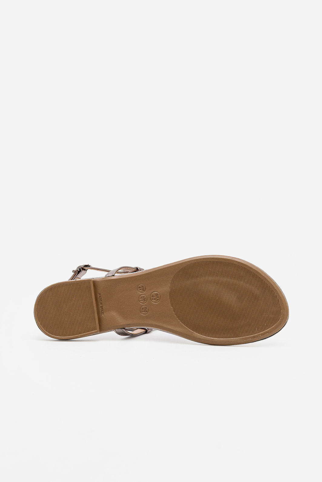 Rasteira Minimalista Com Flor Delicada Chumbo