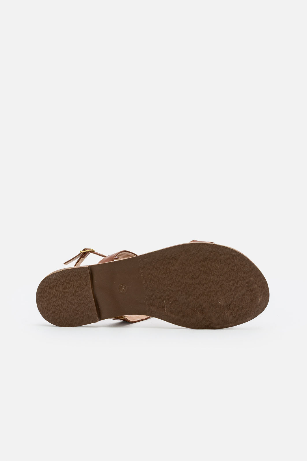 Rasteira Moderna com Pedra Azul Tostado Rasteira Moderna com Pedra Azul Tostado