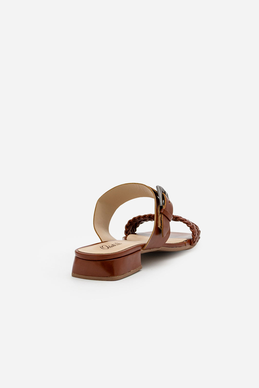 Mule com Trisse e Salto Baixo Tostado Mule com Trisse e Salto Baixo Tostado