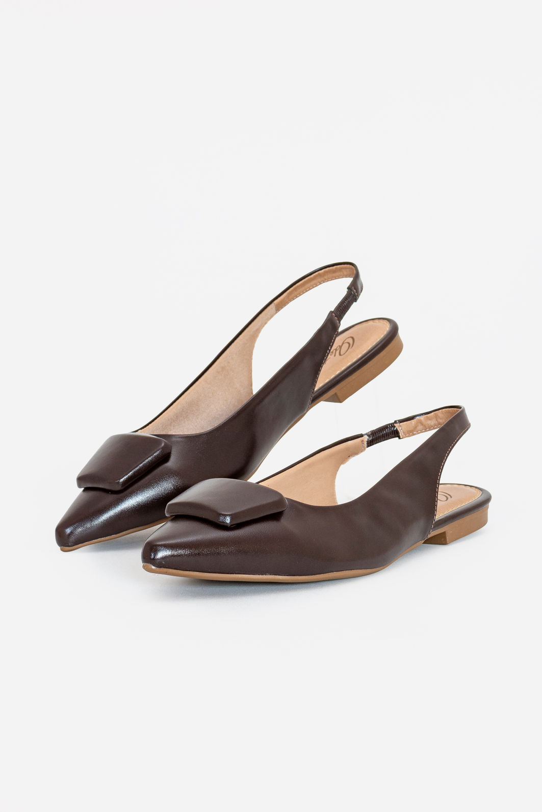 Slingback com Enfeite Rasteiro Marrom Slingback com Enfeite Rasteiro Marrom