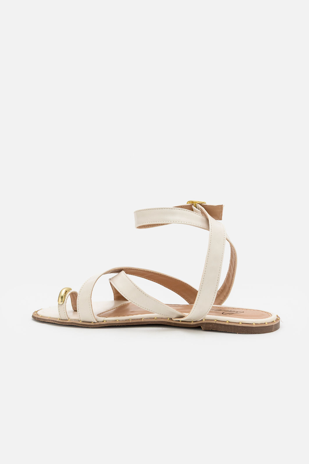 Rasteira Estilosa com Dedão Off White Rasteira Estilosa com Dedão Off White