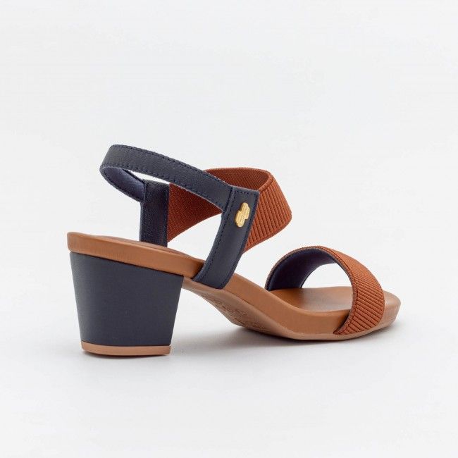 Sandália Usaflex Confortável com Salto Bloco Marinho Sandália Usaflex Confortável com Salto Bloco Marinho