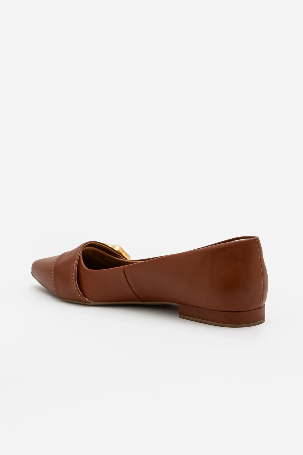 Sapatilha com Enfeite Orgânico Café Sapatilha com Enfeite Orgânico Café