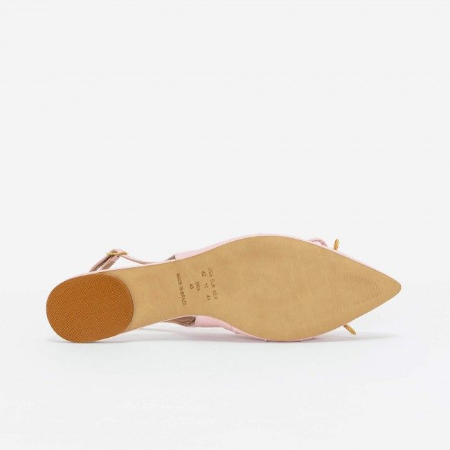 Slingback em Verniz Delicado Rose Slingback em Verniz Delicado Rose