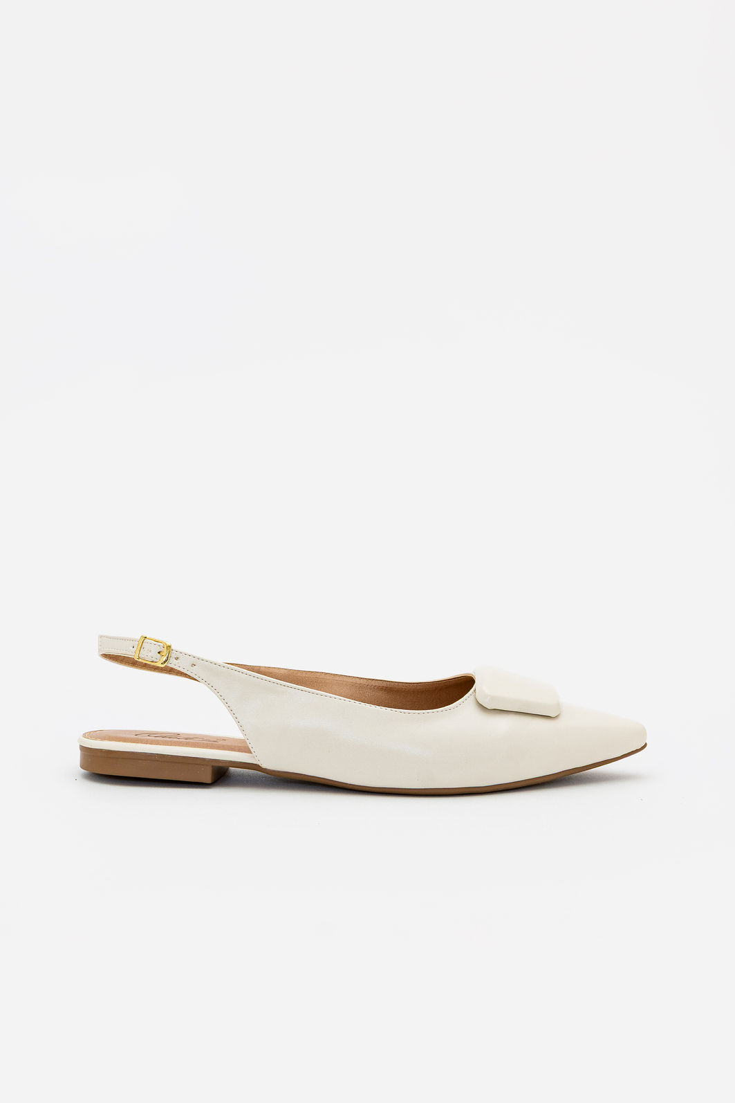 Chanel Rasteiro com Enfeite Off White Chanel Rasteiro com Enfeite Off White
