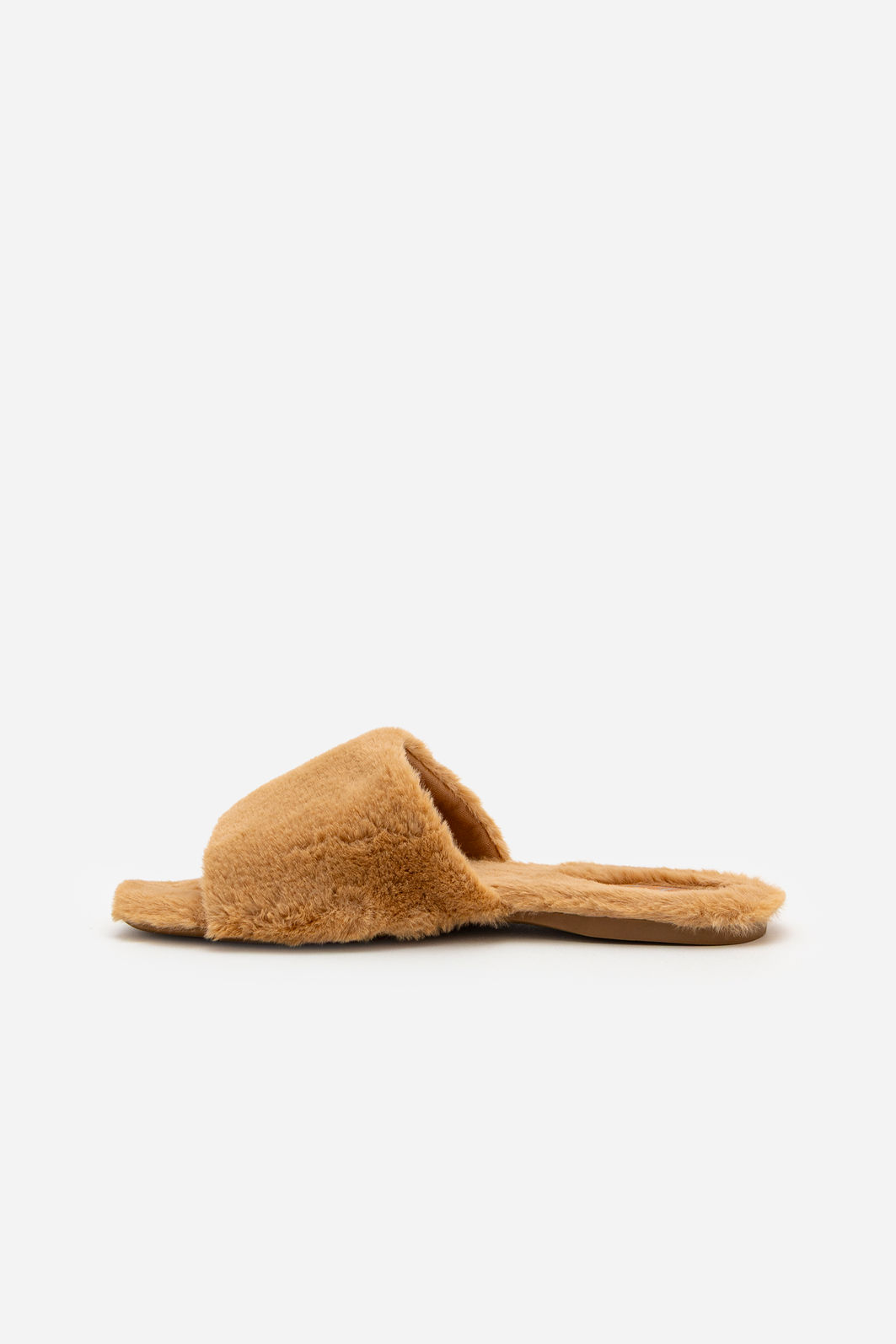 Pantufa com Tira Larga Bege Pantufa com Tira Larga Bege