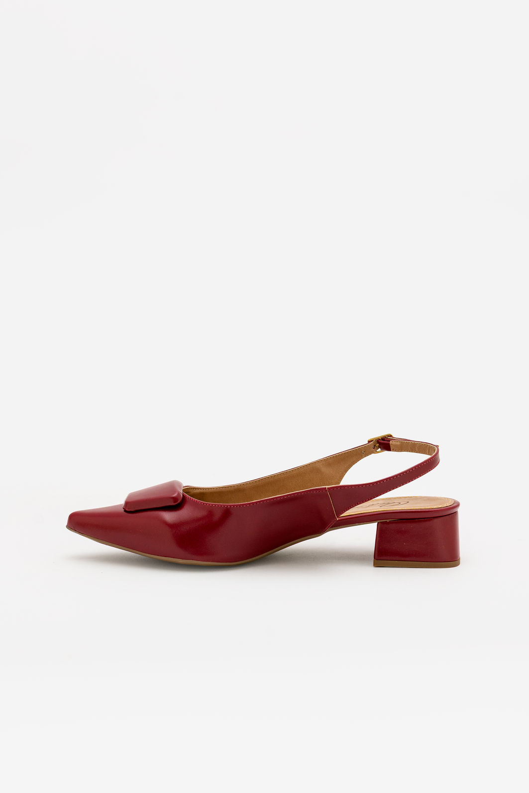 Chanel com Enfeite e Salto Baixo Bordo